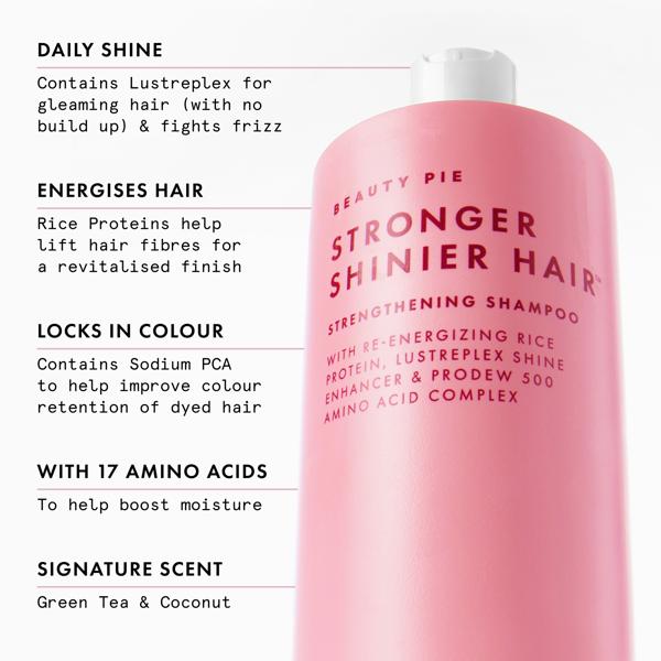 Stronger Shinier Hair Strengthening Shampoo & Conditioner Duo for Thin, Brittle & Damaged Hair