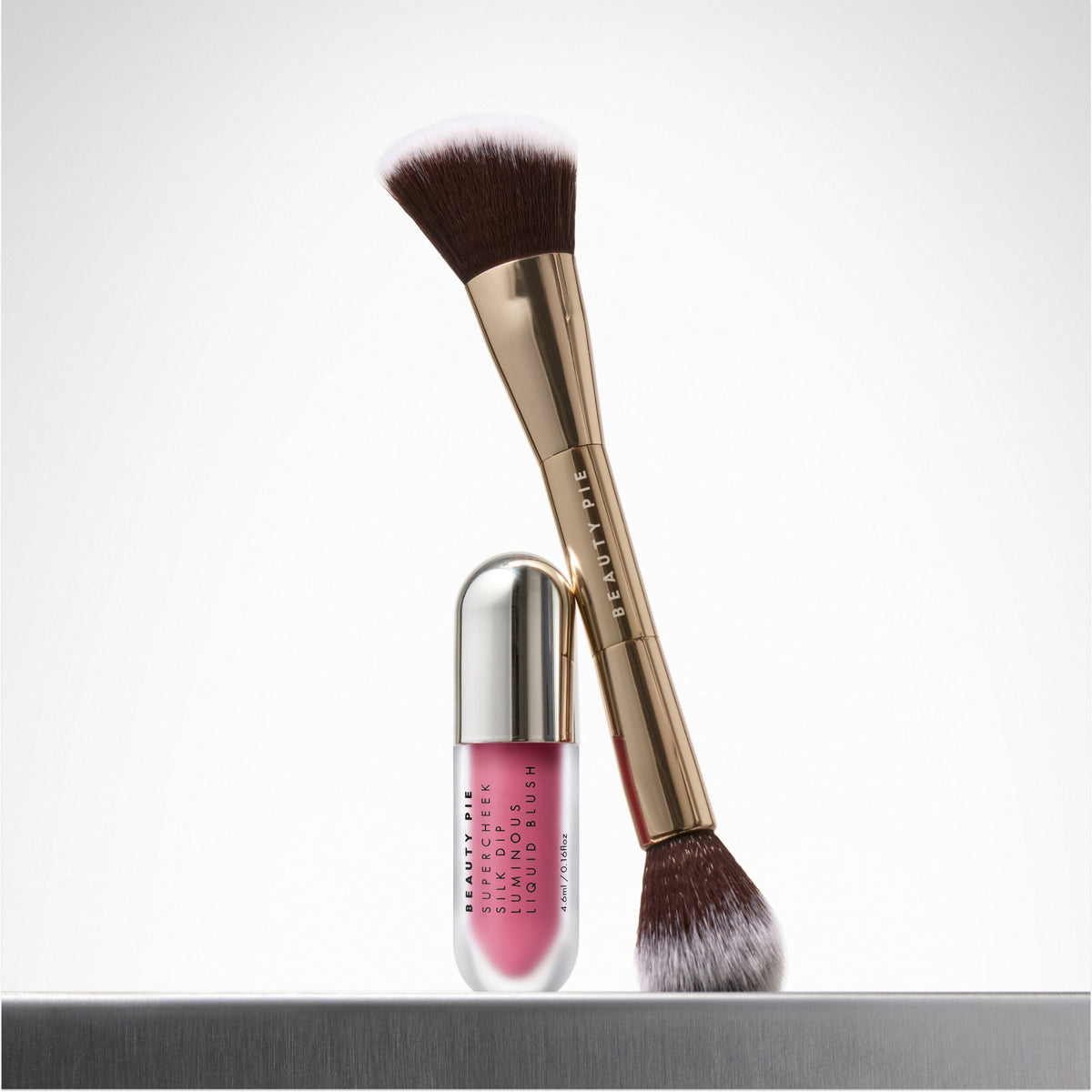 Supercheek Duo Silk Dip Blush + Double-Ended Brush