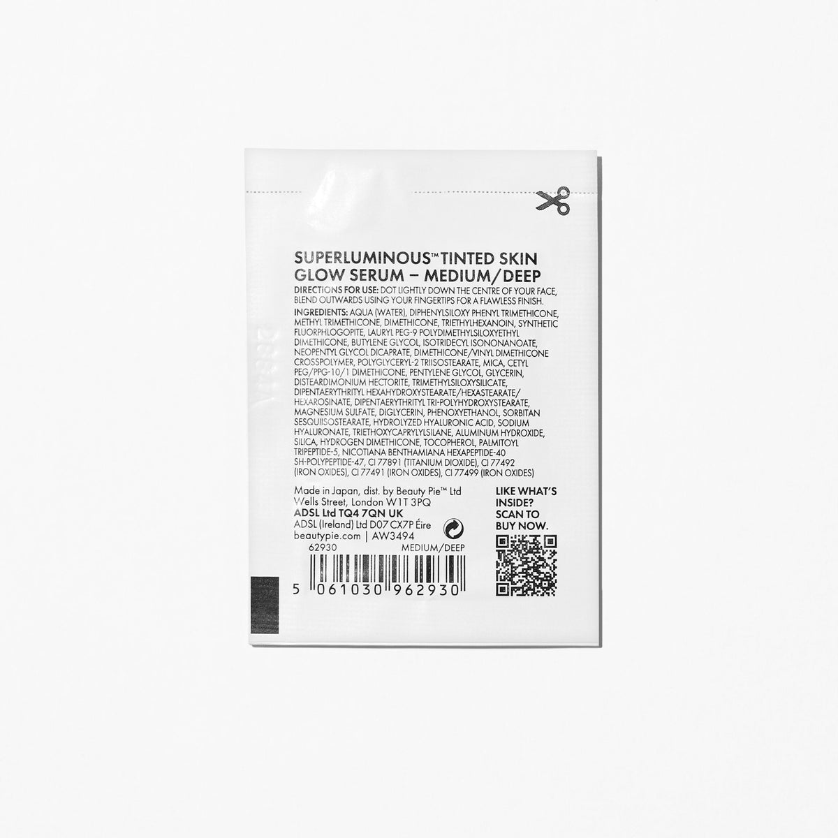 Superluminous Tinted Skin Glow Serum Sachet
