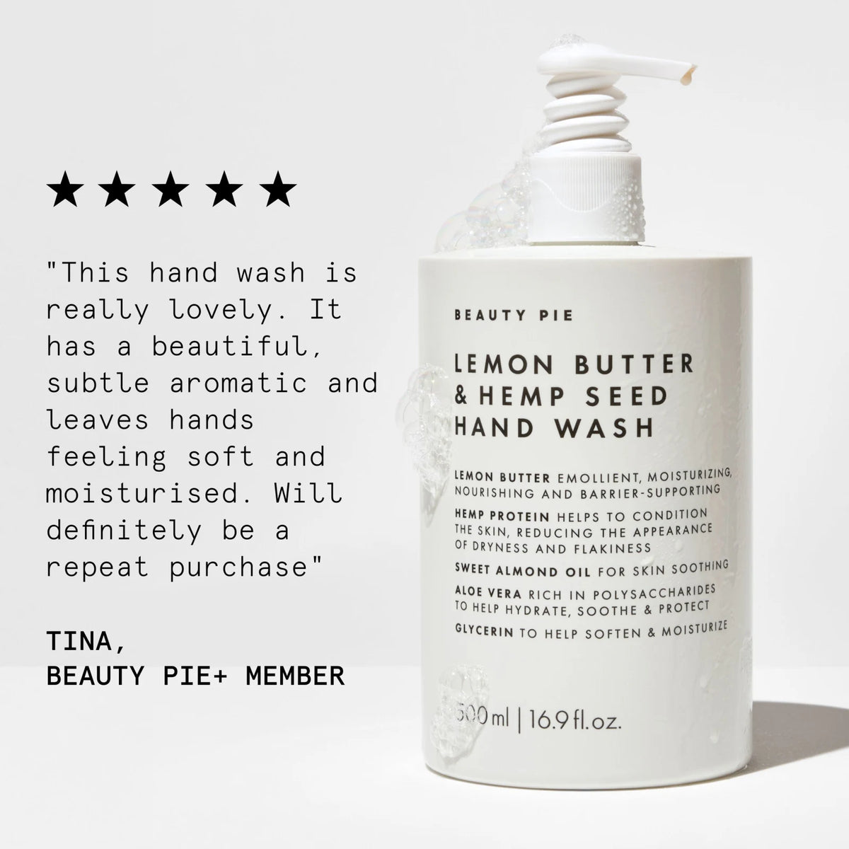 Super Healthy Skin Jumbo Lemon Butter & Hemp Hand Wash