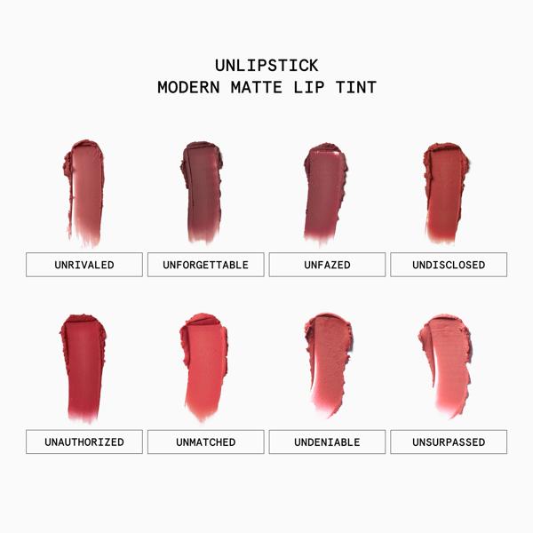 UNLIPSTICK_MATTE_LIP_TINT_UNRIVALED_64354_PDP_ECOM_1X1_SHADE_RANGE_2025_WEB