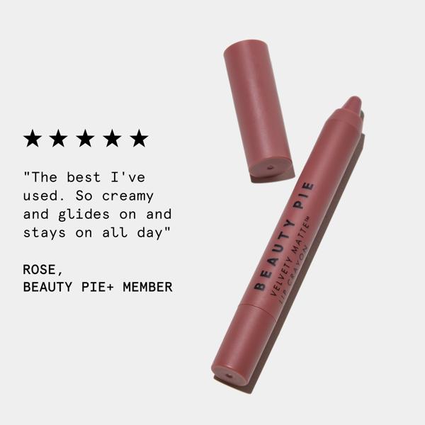VELVETY_MATTE_LIP_CRAYON_PEP_TALK_PINK_192990_PDP_ECOM_1X1_CUSTOMER_REVIEW_2025_WEB